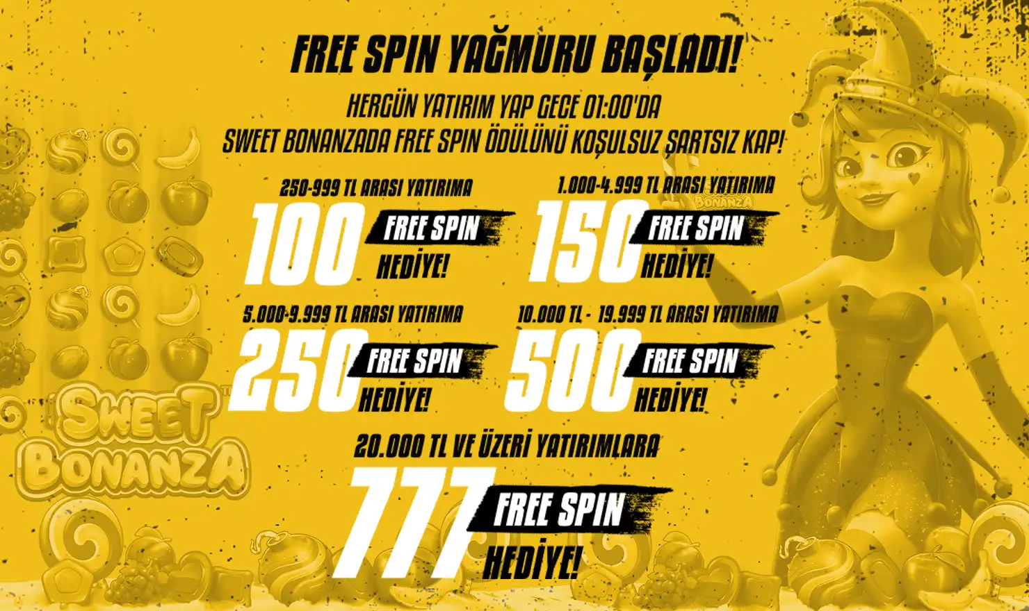 Günsonu Freespin Yağmuru